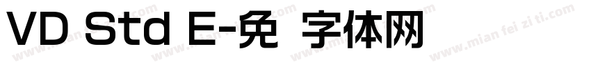 VD Std E字体转换